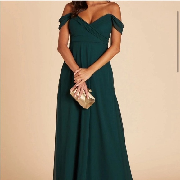 Birdy Grey Spence Convertible dress in Chiffon Emerald - Picture 2 of 9